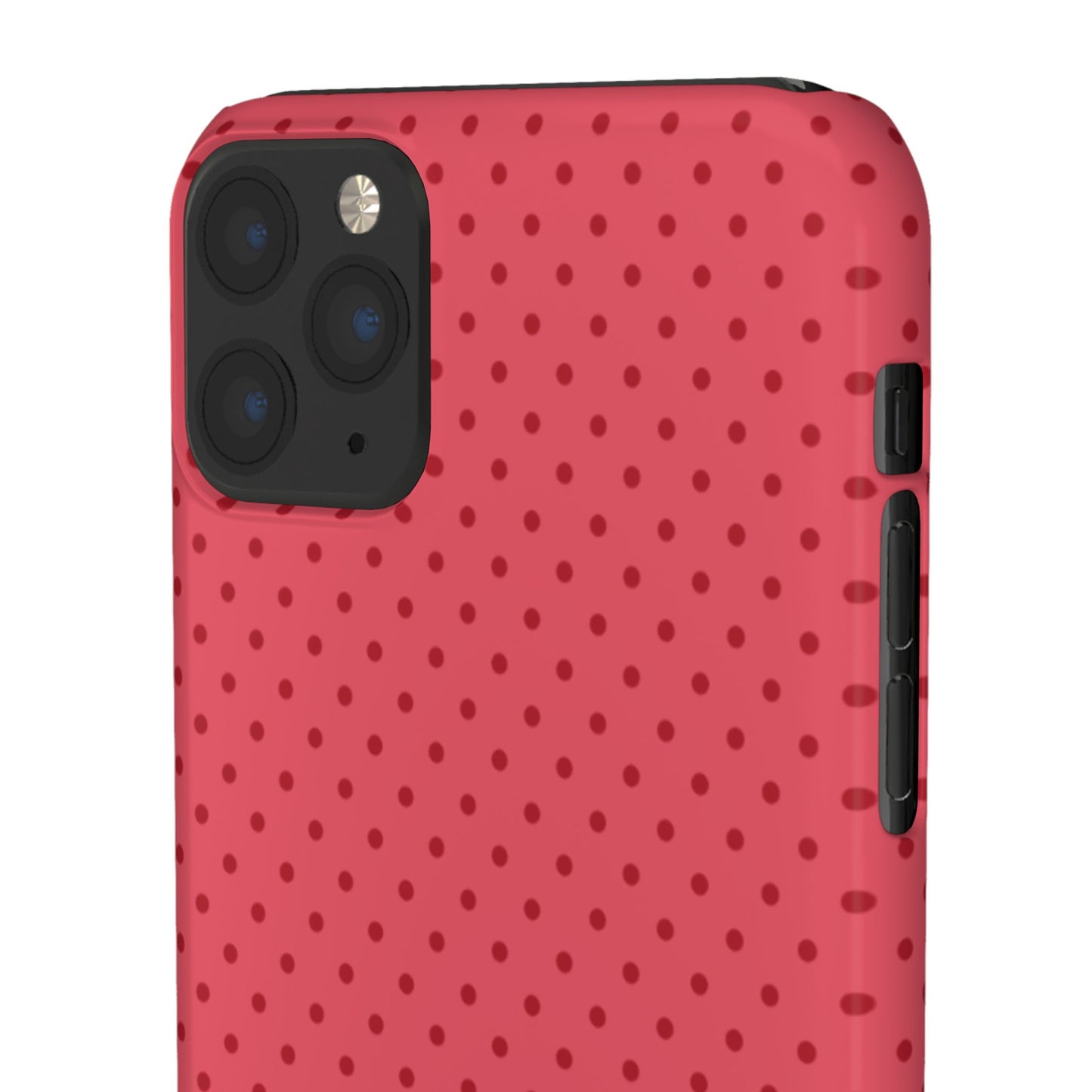 Coral Polka Dot Snap Phone Case