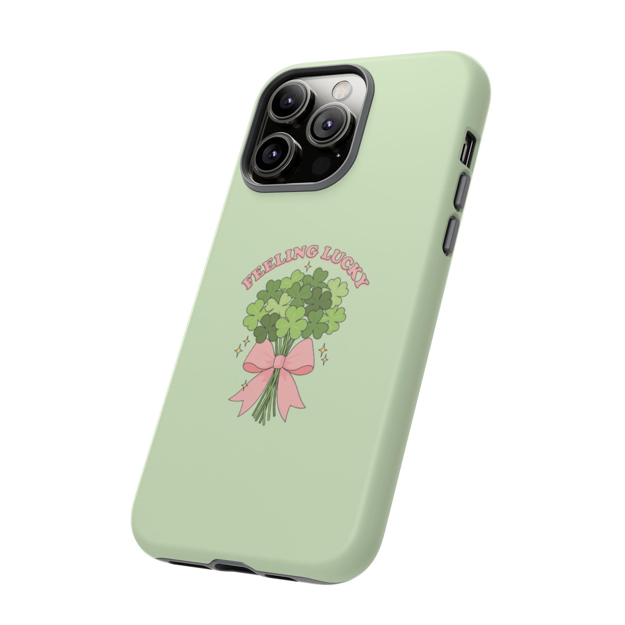‘Feeling Lucky' Clover Bouquet Tough Phone Case