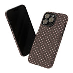 Brown Polka Phone Case
