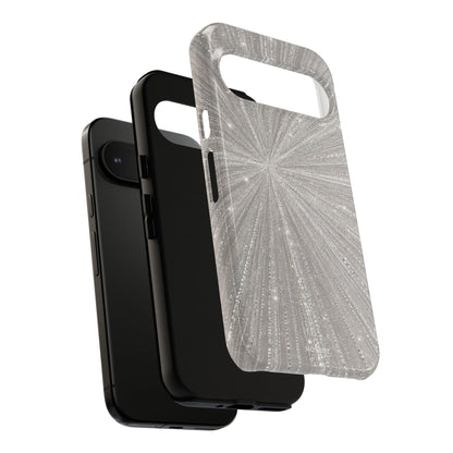 Sparkling Silver Burst Tough Case