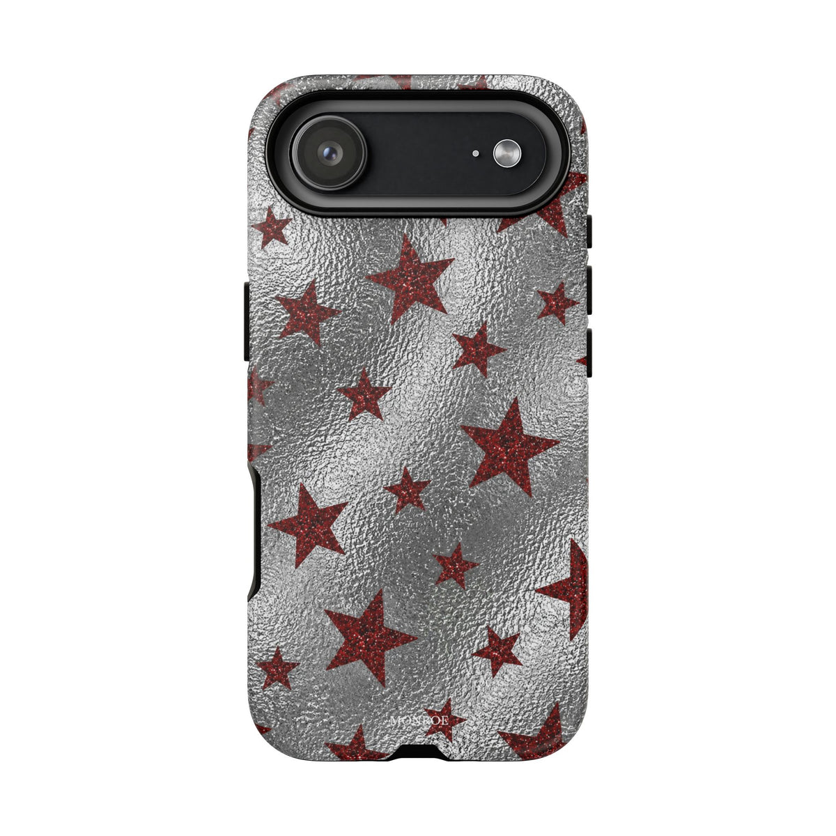 Silver Red Starry Tough Case