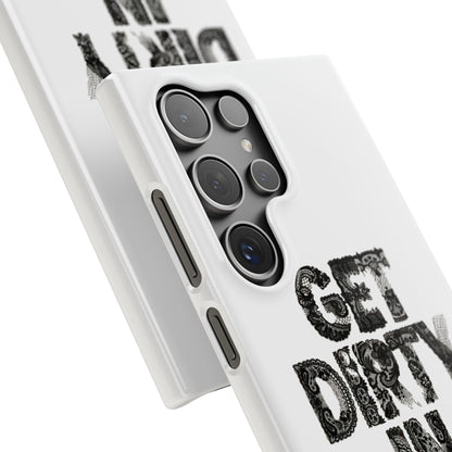 Get Dirty in Paris White Snap Case