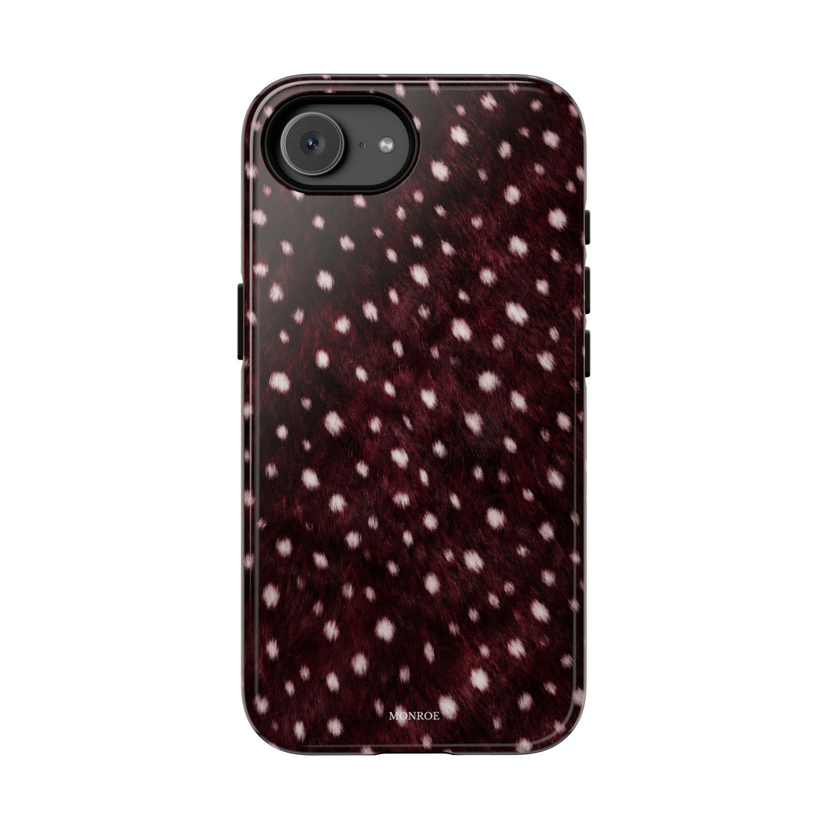 Burgundy Spotted Fur Tough Case