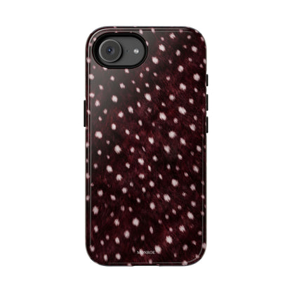 Burgundy Spotted Fur Tough Case