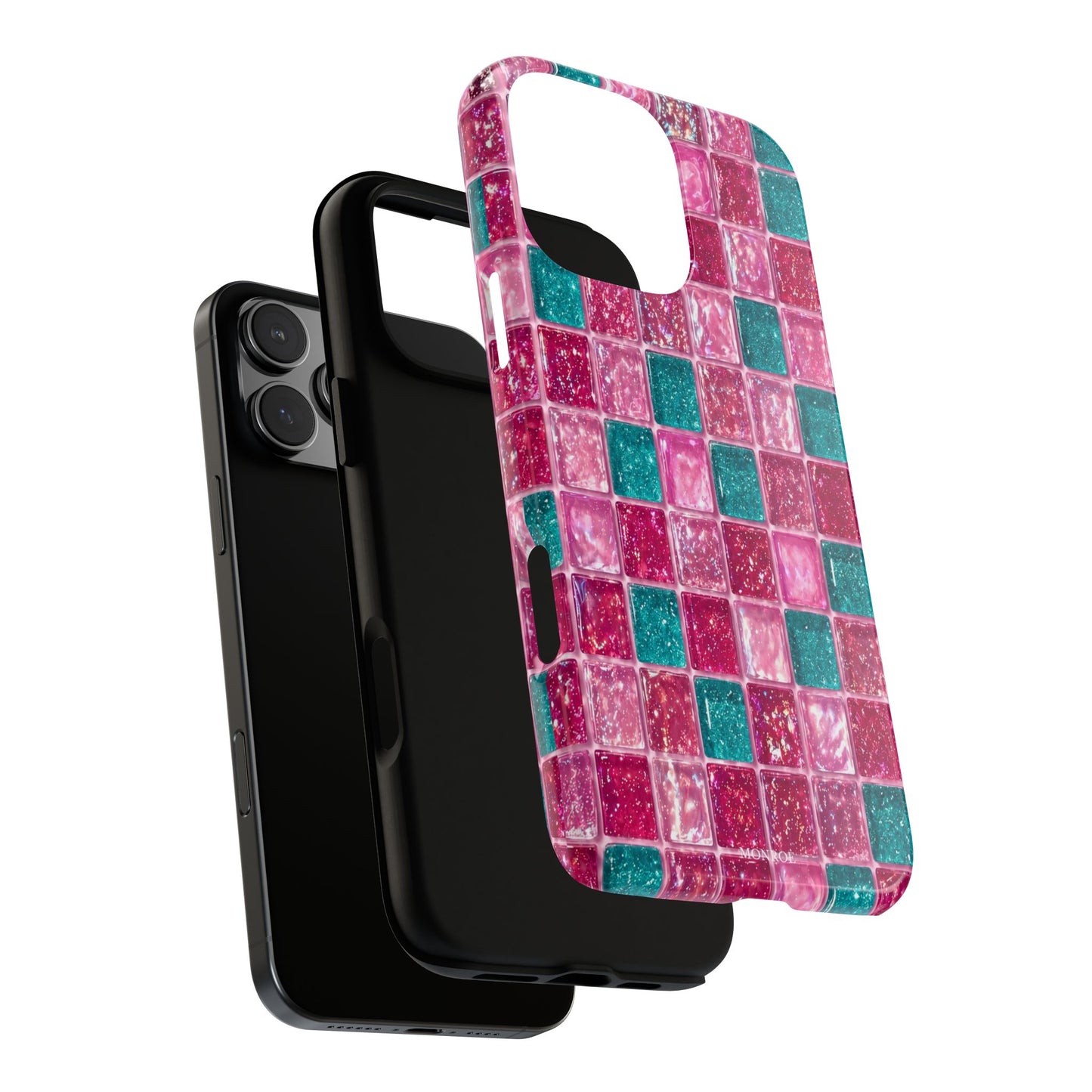 Pink Teal Mosaic Tough Case