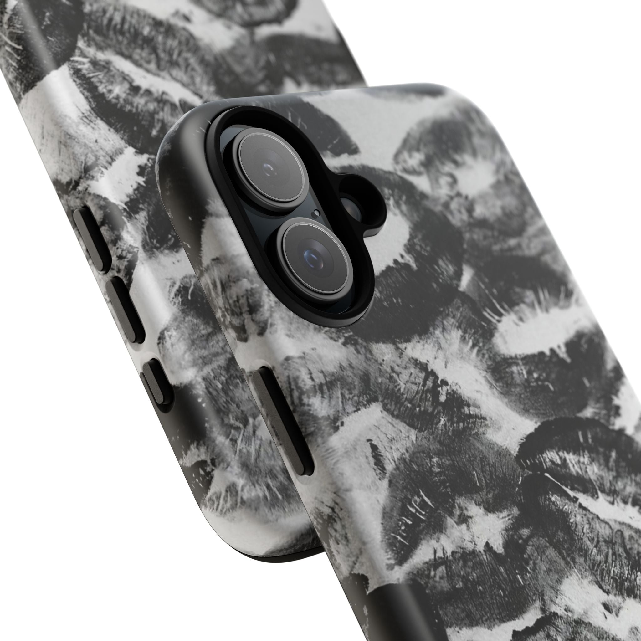 Black and Kiss Design Phone Case