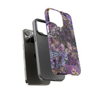 Purple Fleur-de-Lis Floral Tough Phone Case