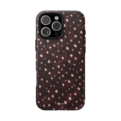Burgundy Spotted Fur Tough Case
