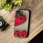 3D Hearts Phone Case