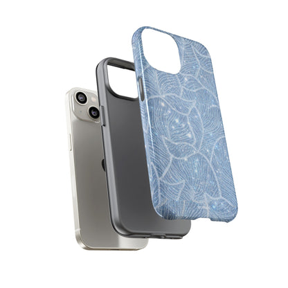 Glacier Blue Floral Tough Case