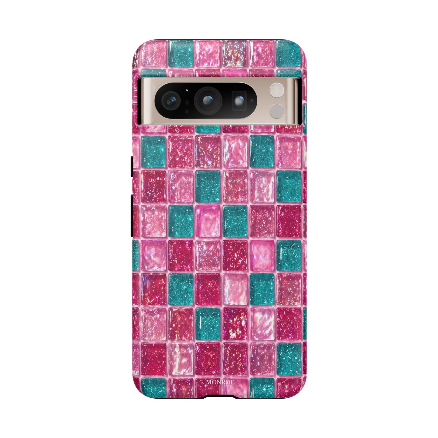 Pink Teal Mosaic Tough Case