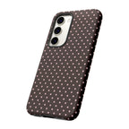 Brown Polka Phone Case
