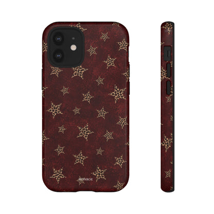 Burgundy Leopard Star Tough Case