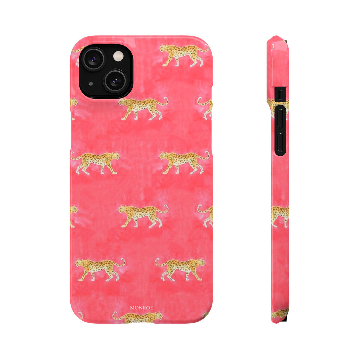 Pink Watercolor Leopard Case