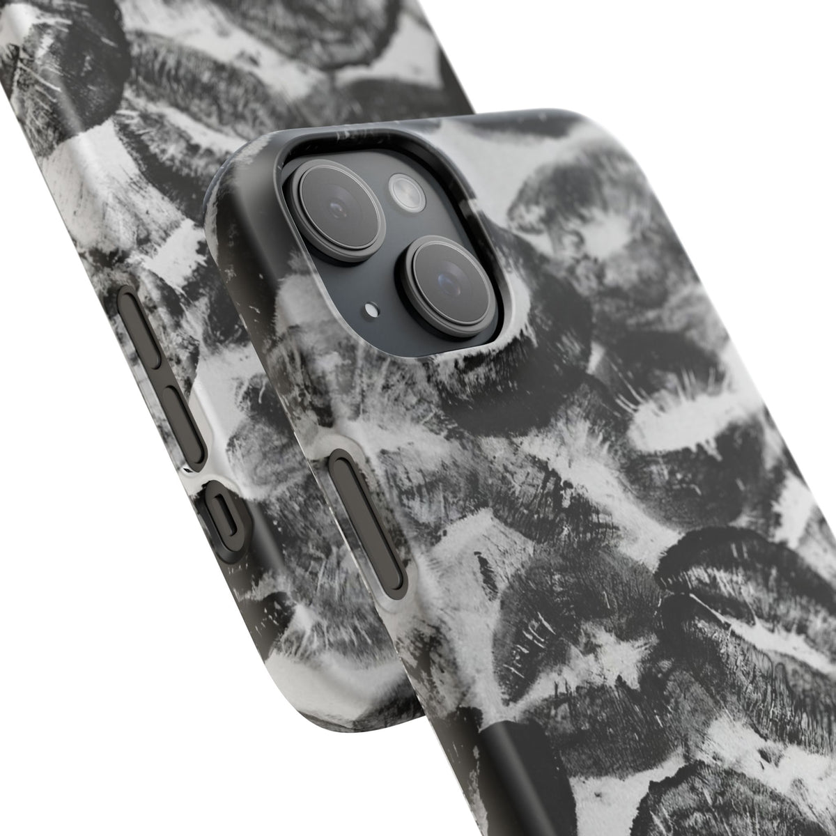 Black & White Kiss Print Case