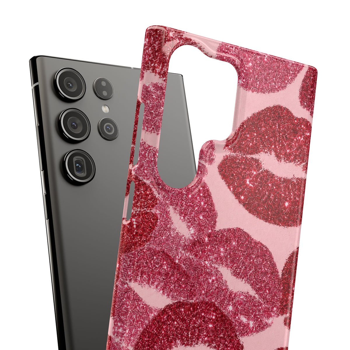 Pink Glitter Kiss Case