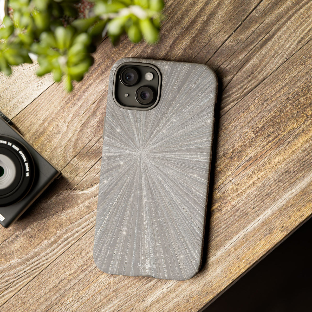 Sparkling Silver Burst Tough Case