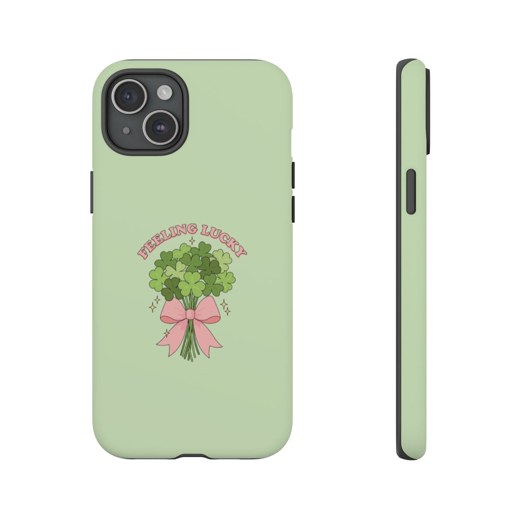 ‘Feeling Lucky' Clover Bouquet Tough Phone Case