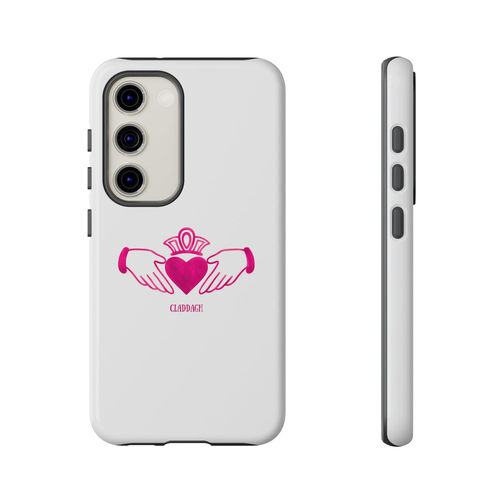 Pink Irish Claddagh Symbol Tough Phone Case