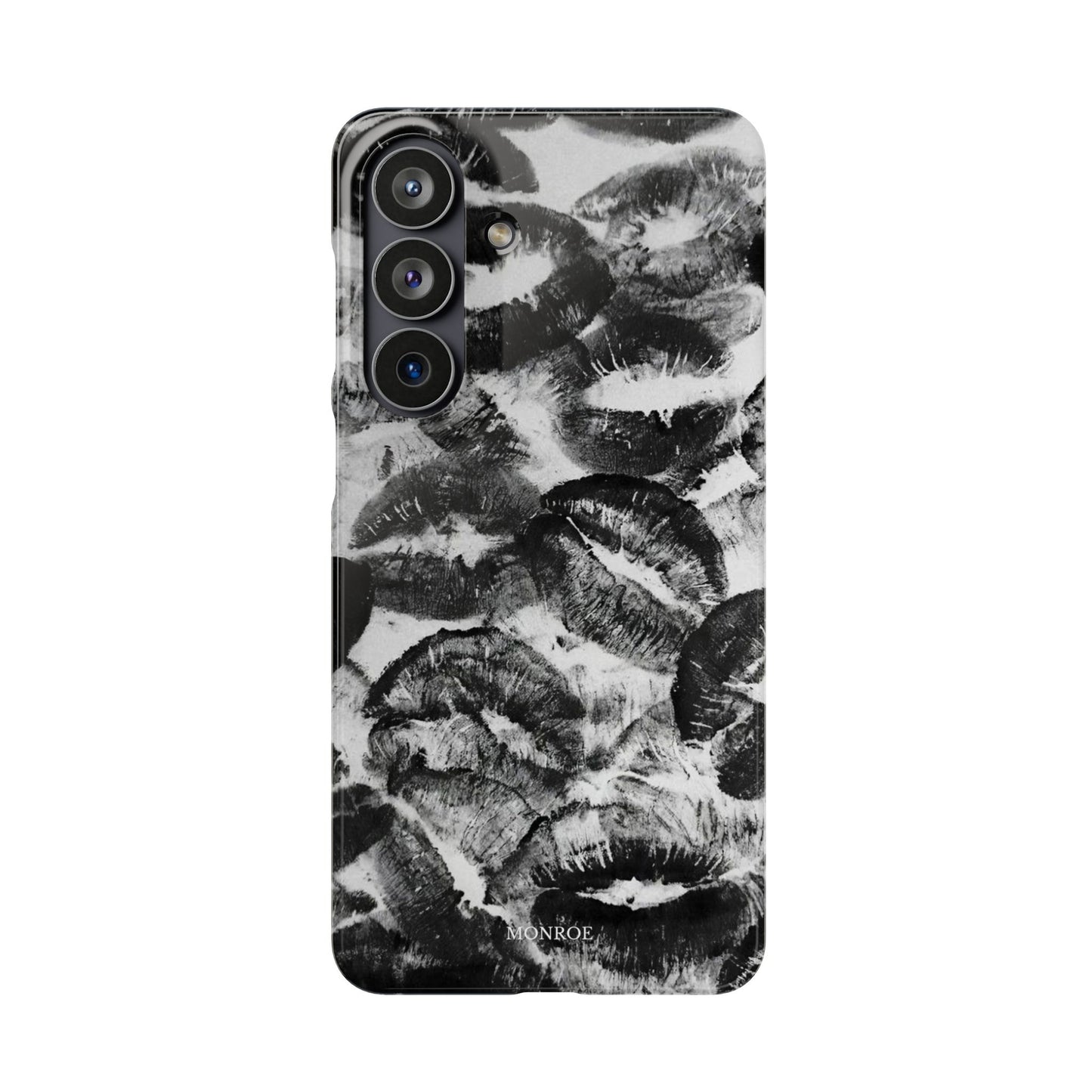 Black & White Kiss Print Case