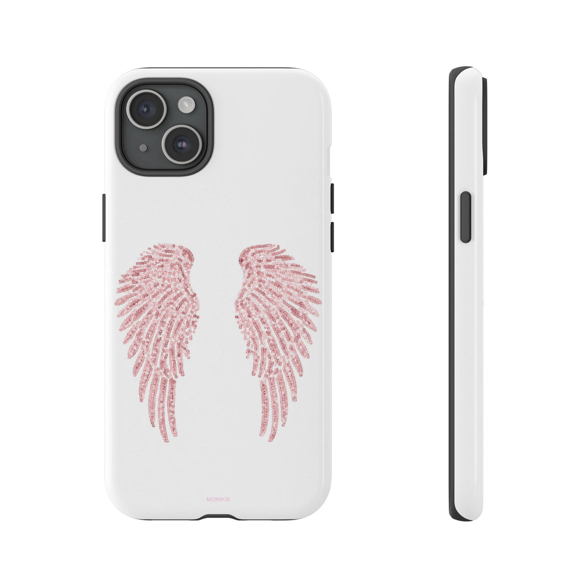 White & Pink Wings Tough Case