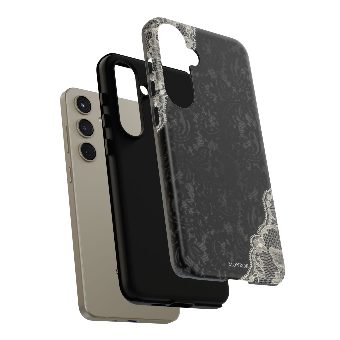 Black & White Edged Tough Case
