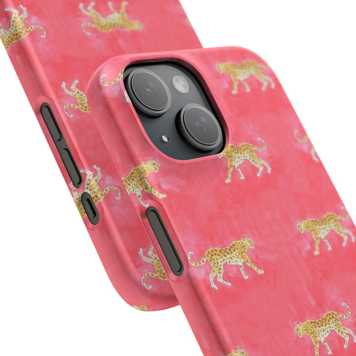 Pink Watercolor Leopard Case