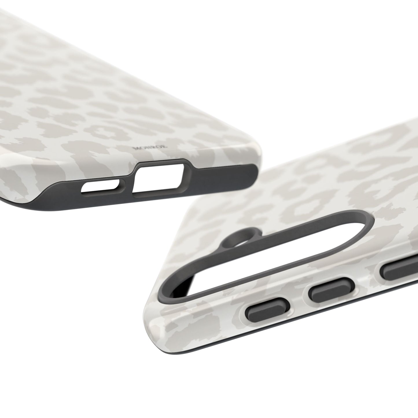 White Leopard Print Tough Case