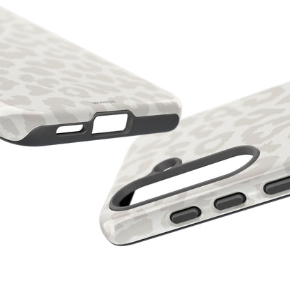 White Leopard Print Tough Case