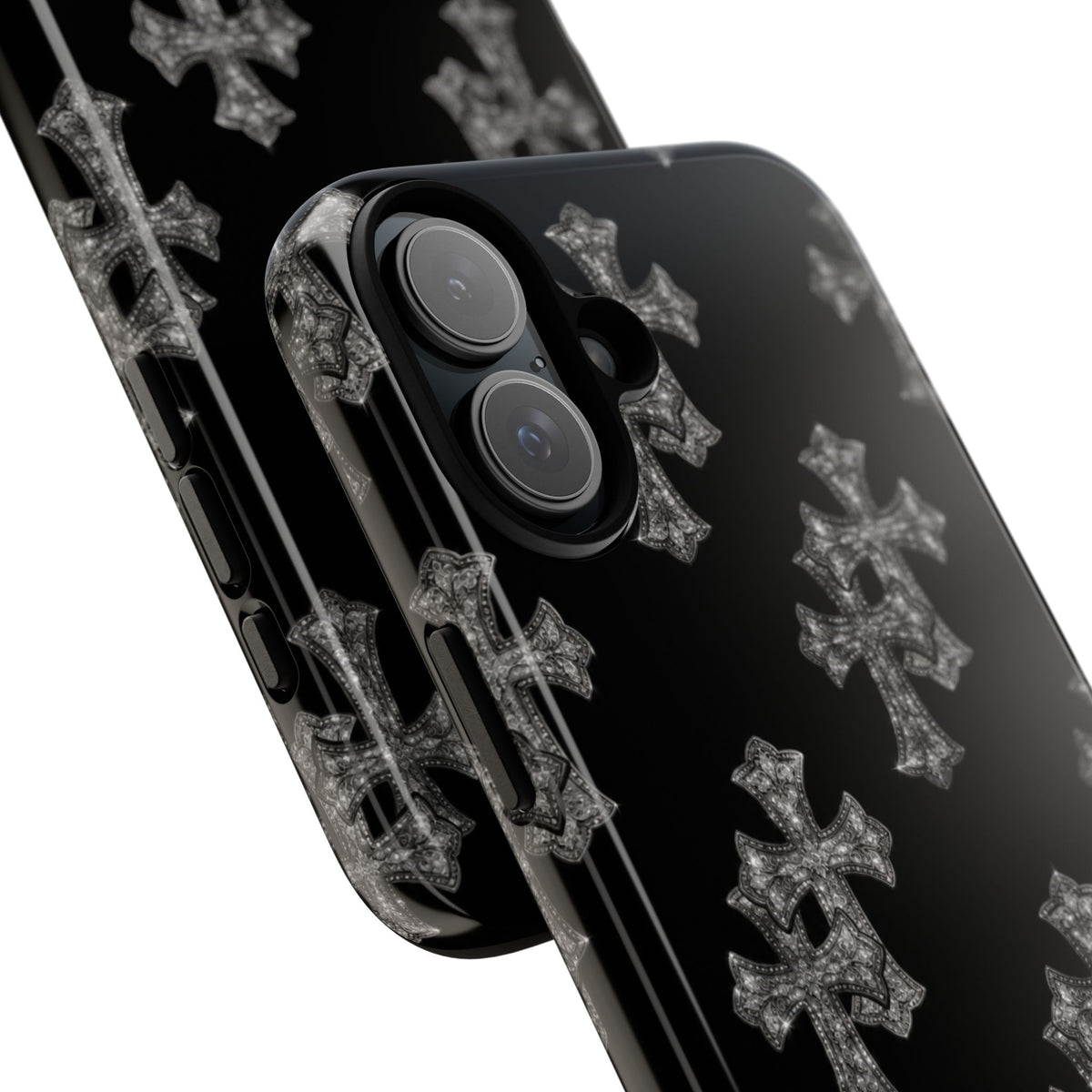 Black Crystal Cross Tough Case