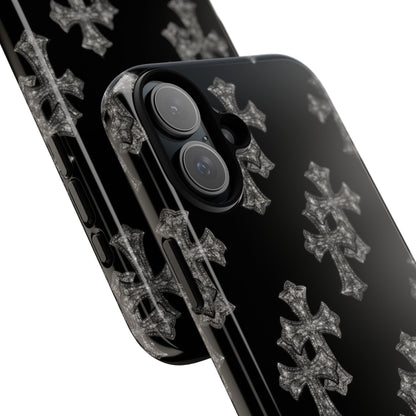 Black Crystal Cross Tough Case