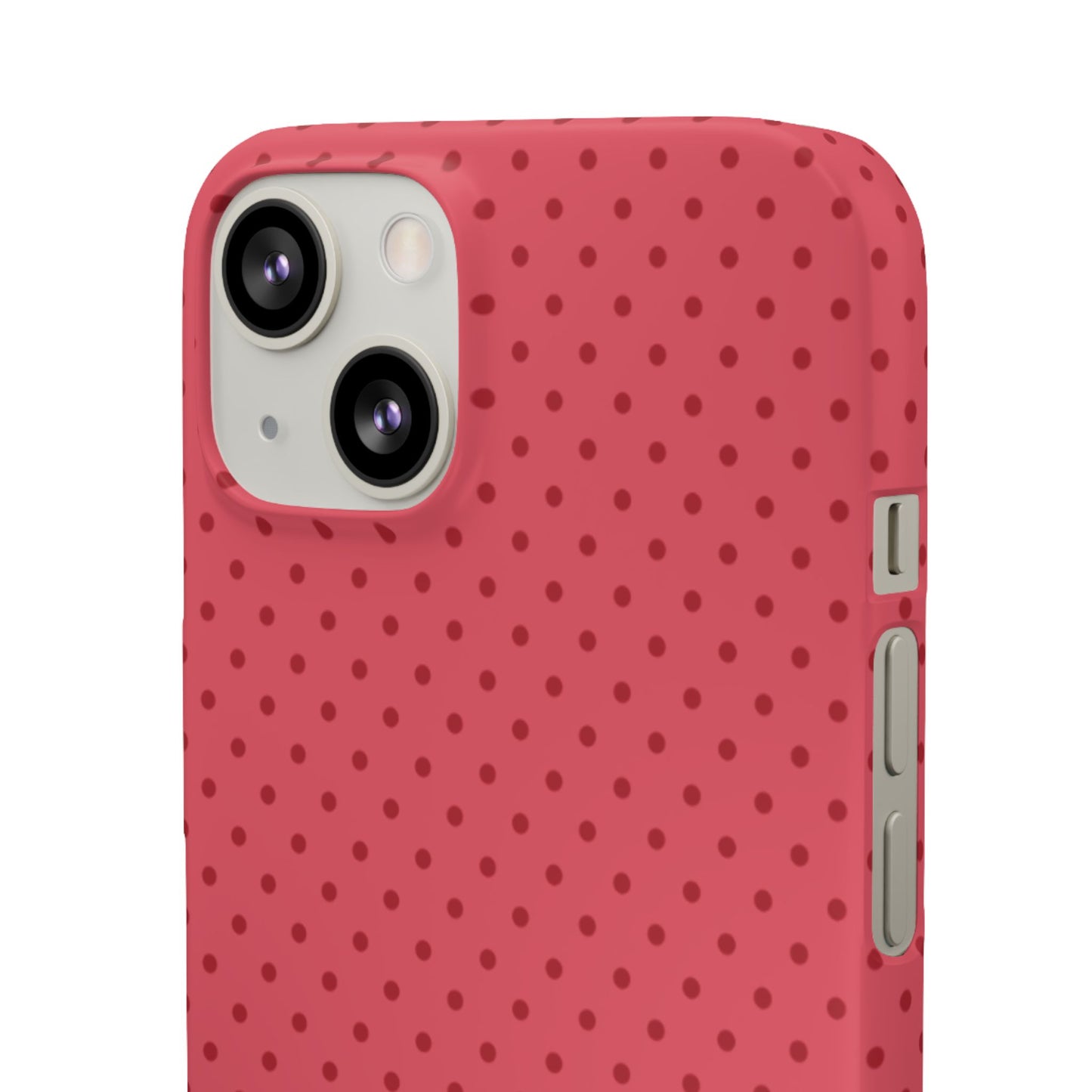 Coral Polka Dot Snap Phone Case