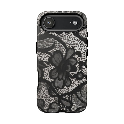 Black Vintage Lace Tough Case