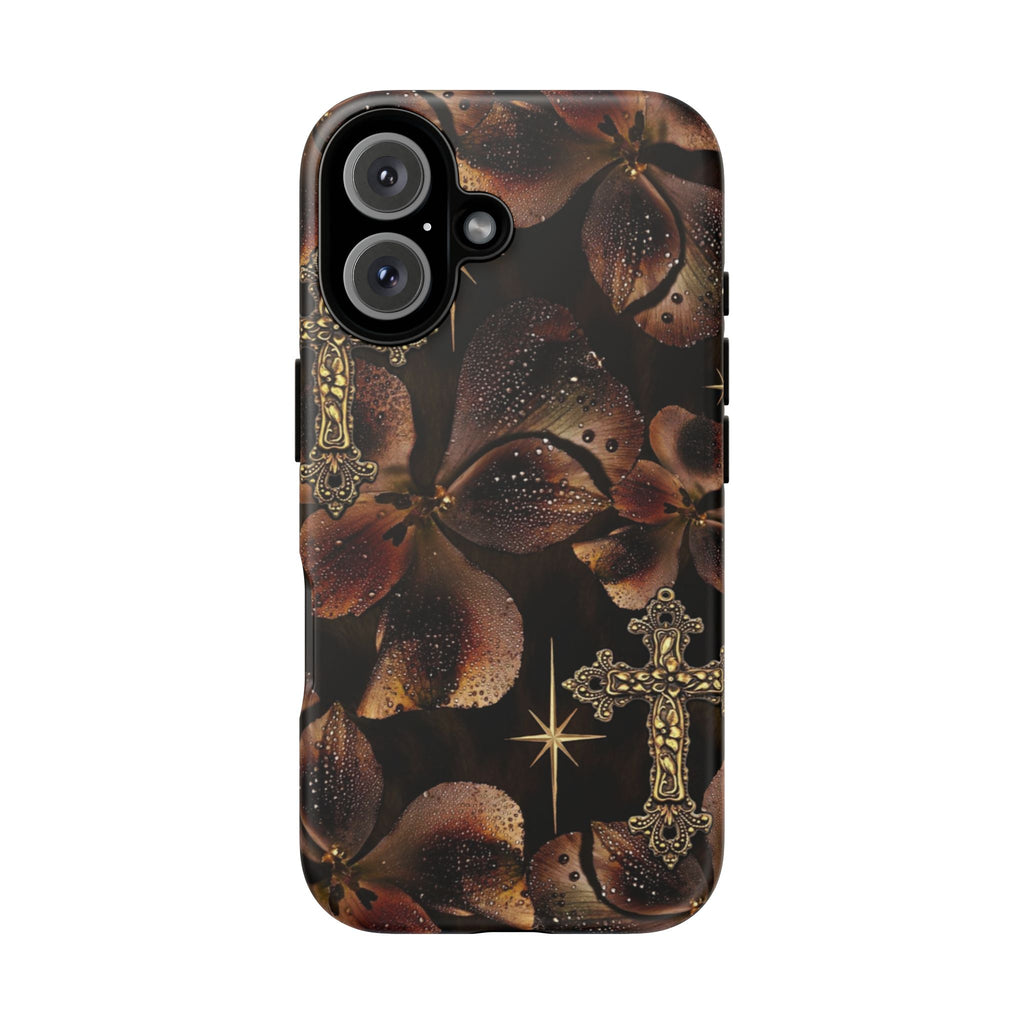 Floral Cross Pattern Tough Case
