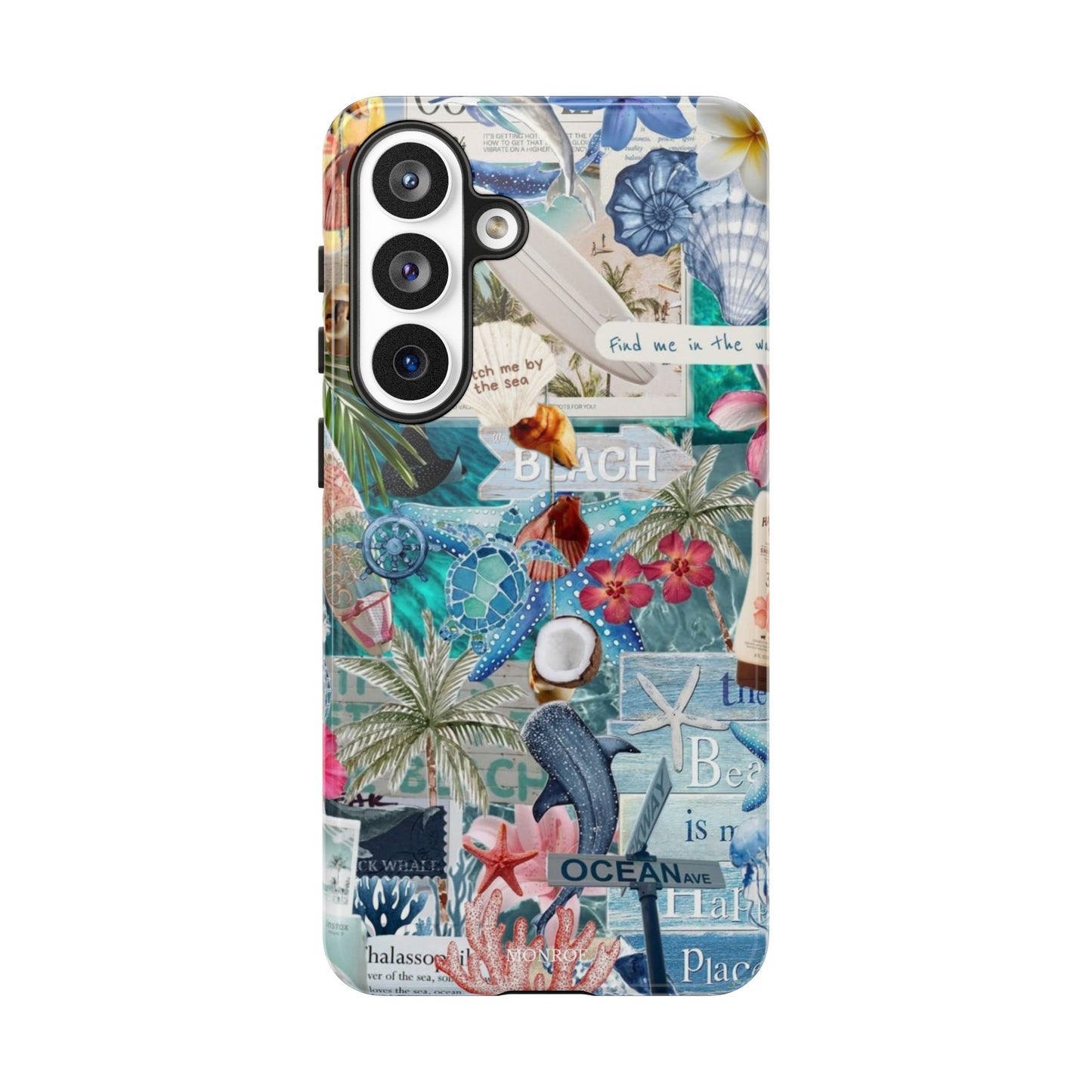 Tropical Beach Collage Tough Case