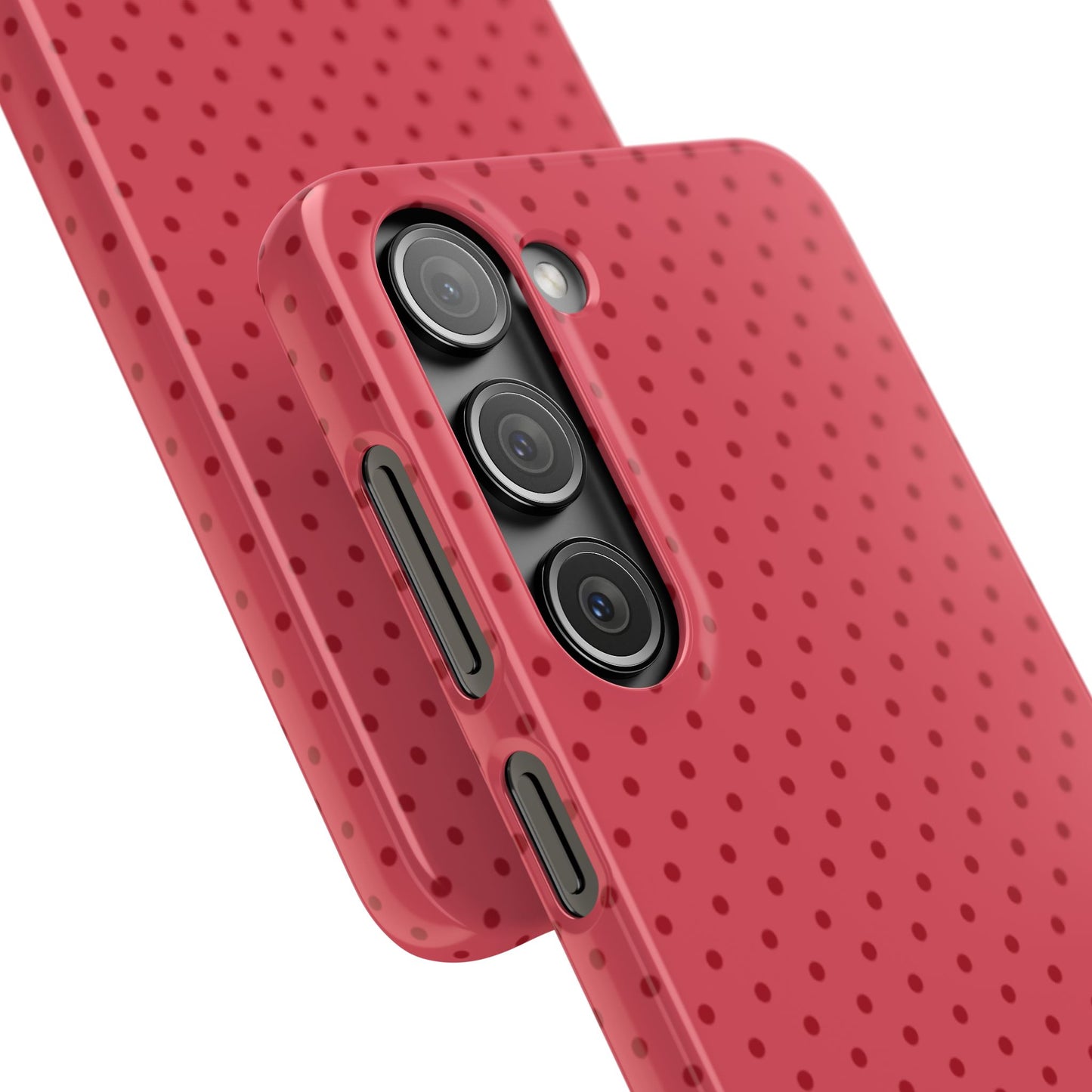 Coral Polka Dot Snap Phone Case