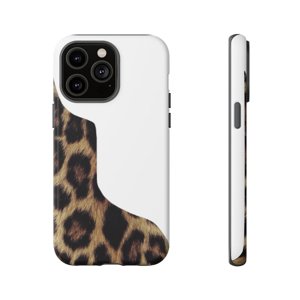 Half Cheetah Print Phone Case