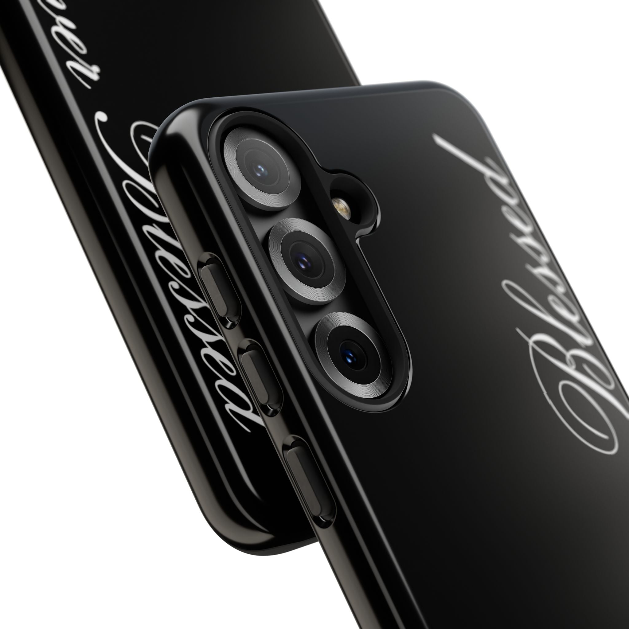 "Forever Blessed" Black Phone Cover