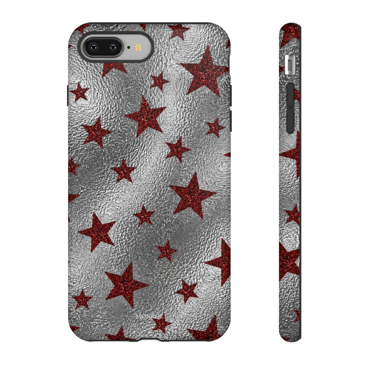 Silver Red Starry Tough Case