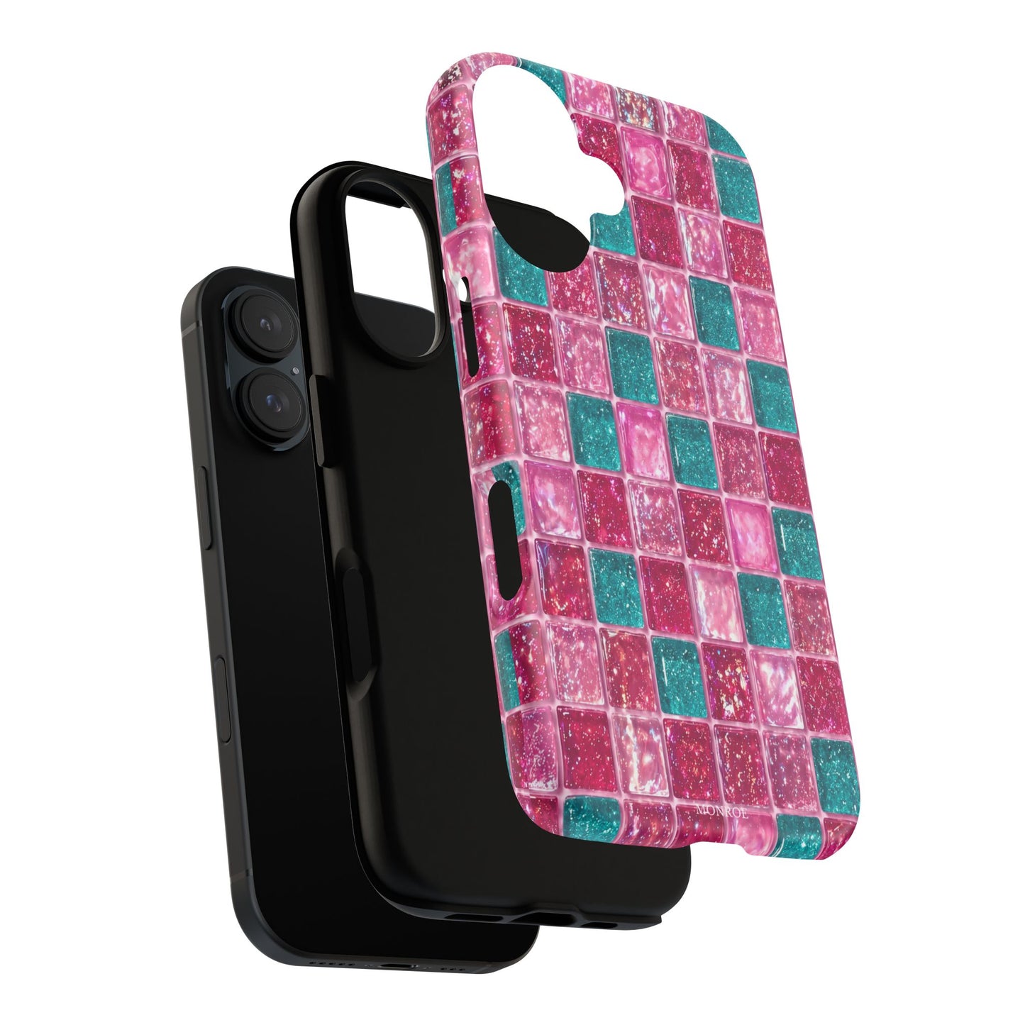 Pink Teal Mosaic Tough Case