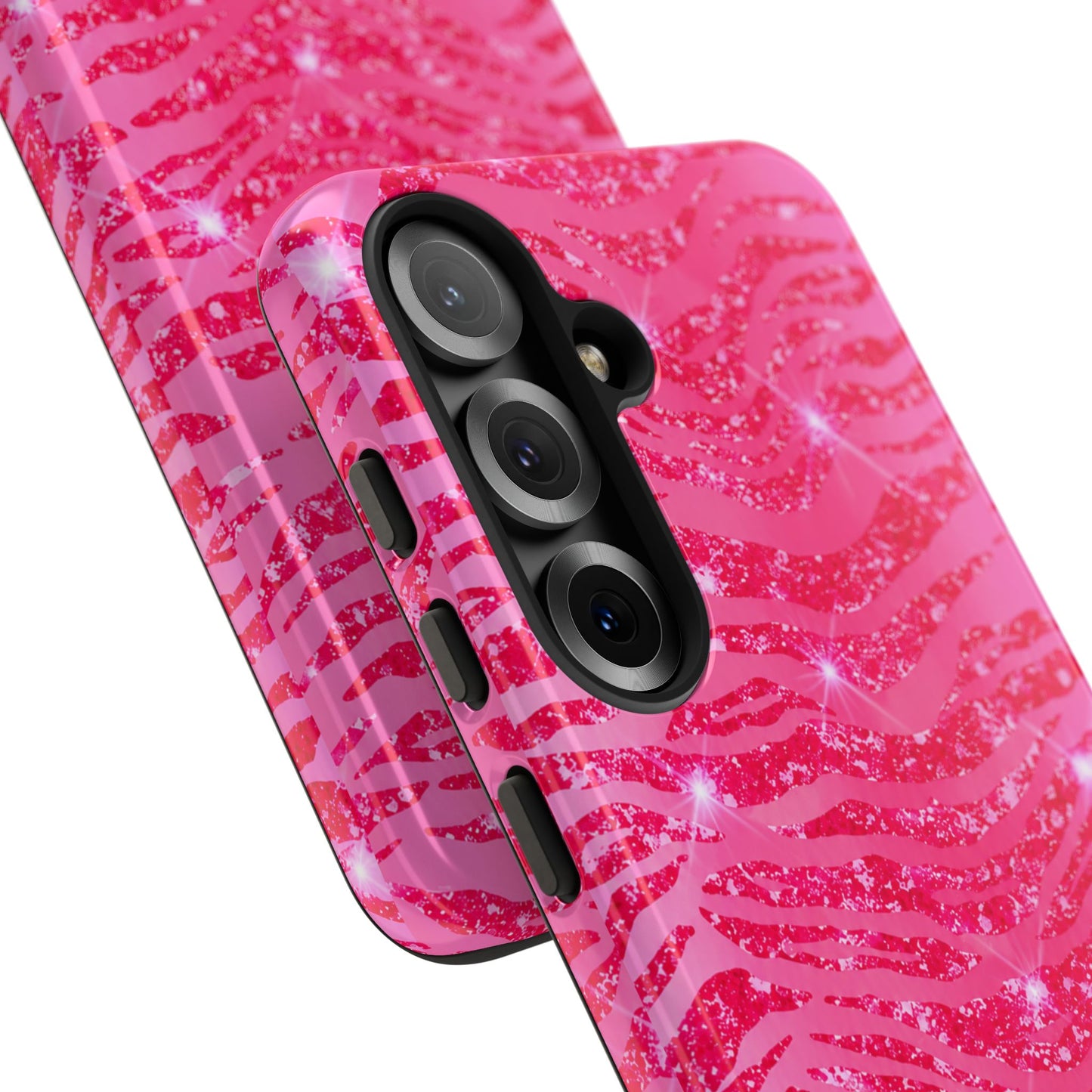 Pink Glitter Zebra Tough Case