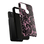 Pink Lace Pattern Tough Phone Case