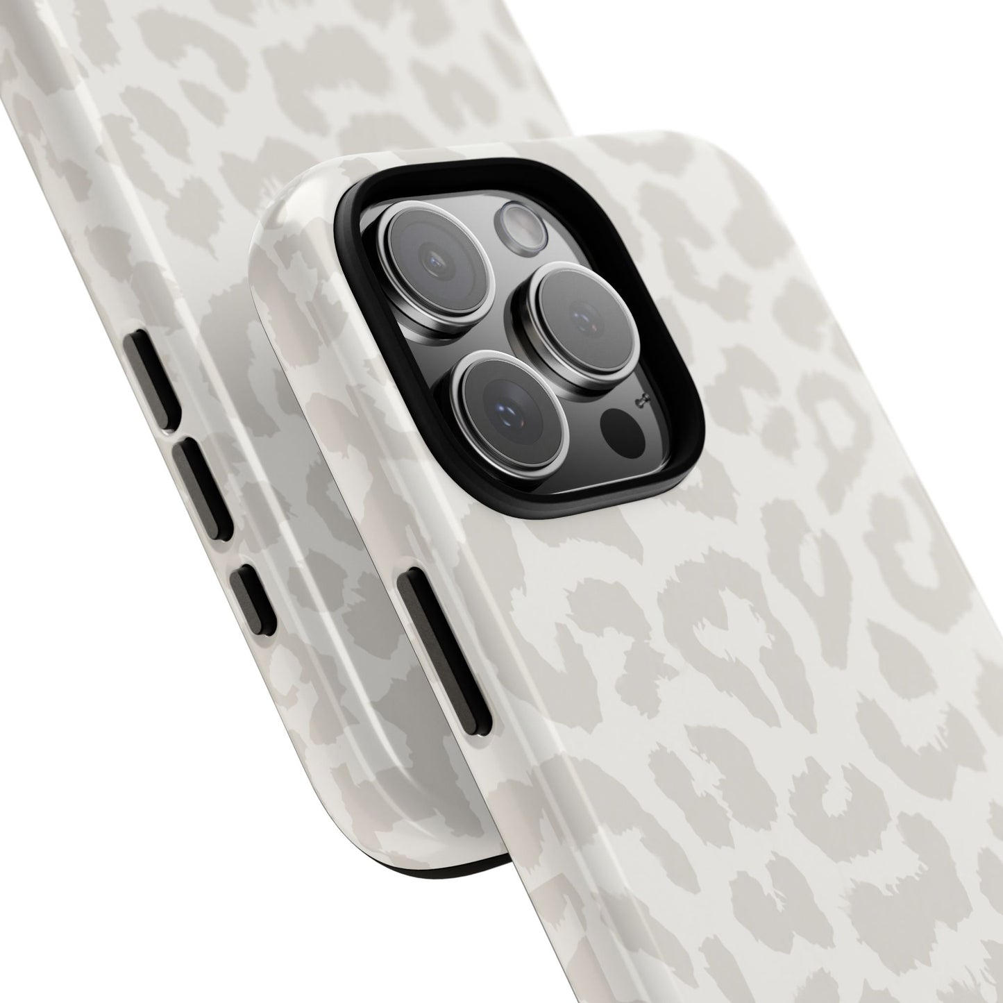 White Leopard Print Tough Case