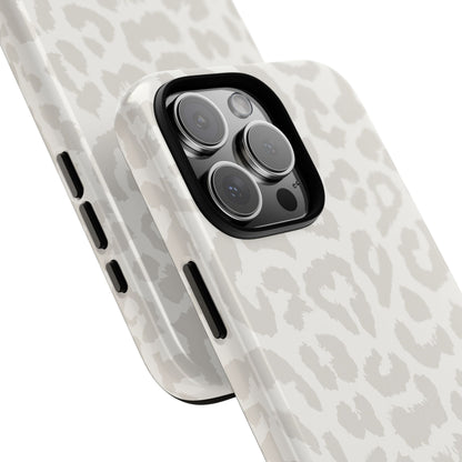 White Leopard Print Tough Case