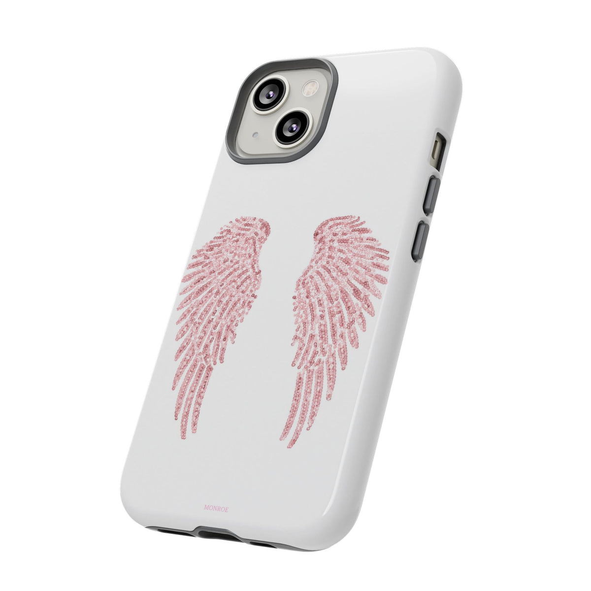 White & Pink Wings Tough Case