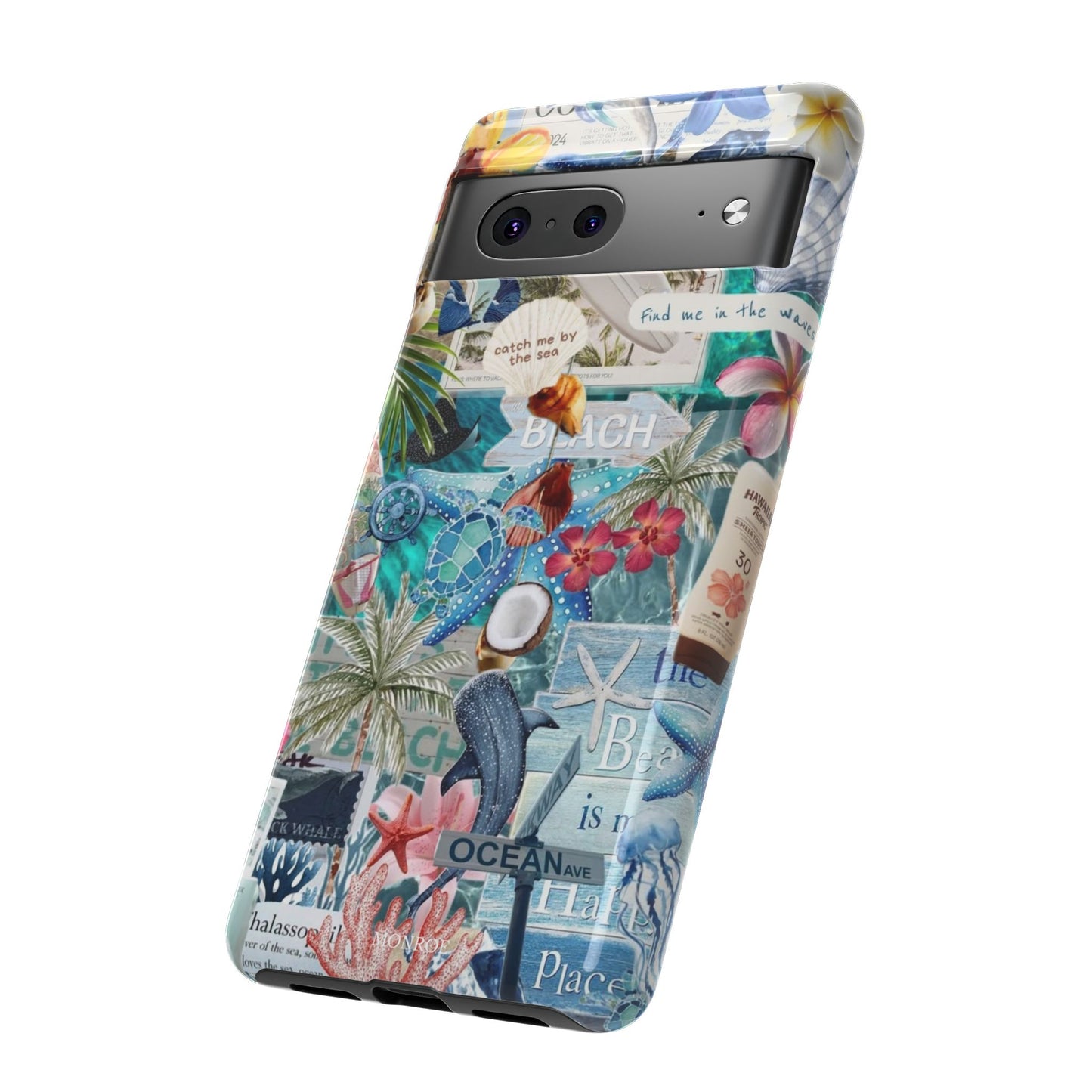 Tropical Beach Collage Tough Case