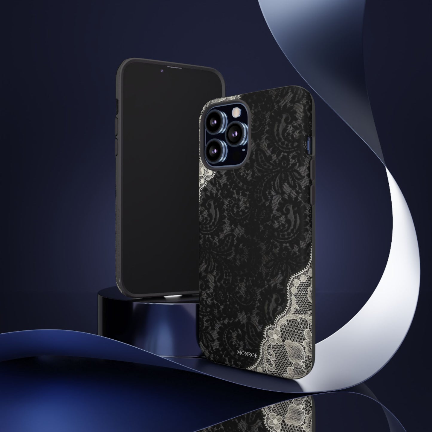 Black & White Edged Tough Case