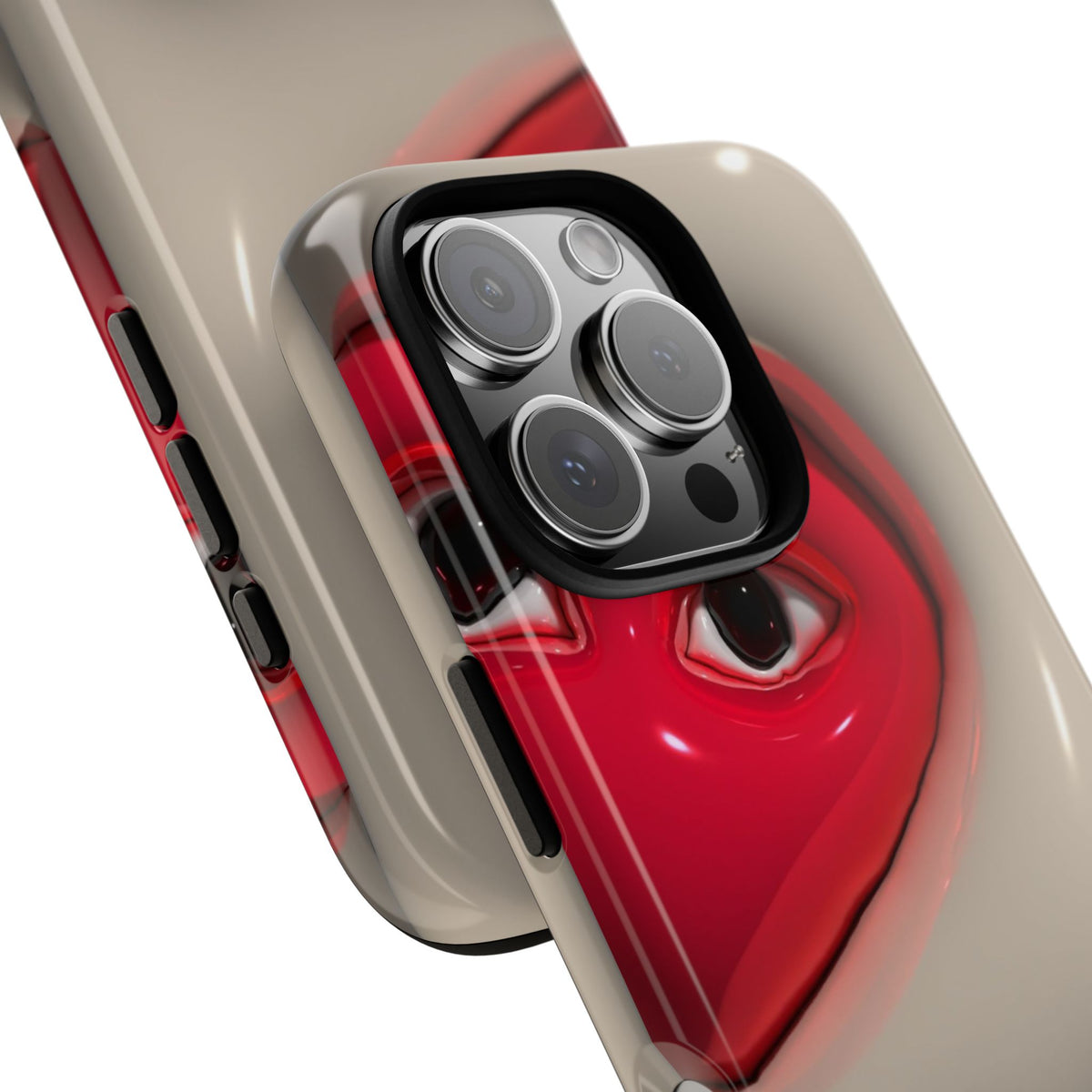 Red Heart Eyes Tough Case