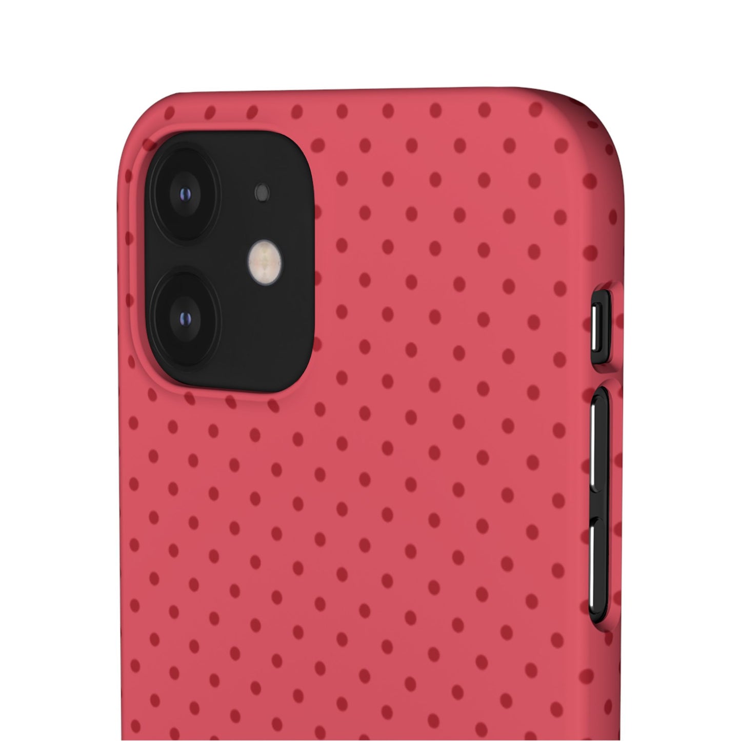 Coral Polka Dot Snap Phone Case