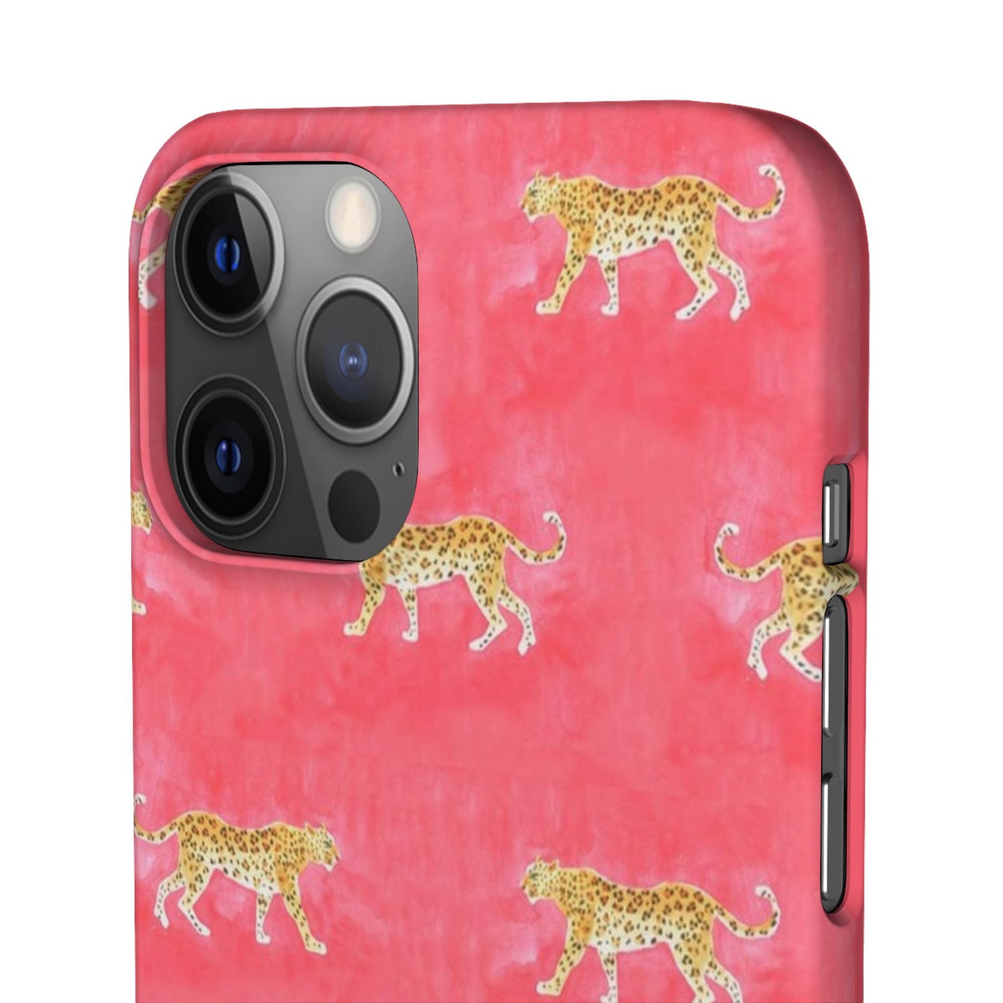 Pink Watercolor Leopard Case